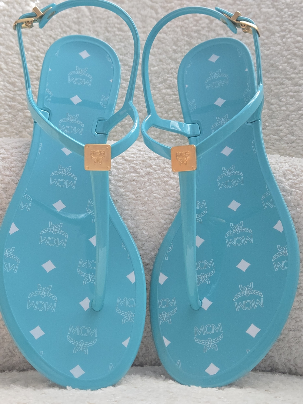 ⭐️FLASH SALE⭐️ MCM Visetos Jelly Sandals – Size 39 | Brand New in Box |